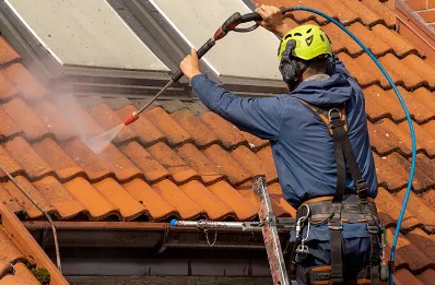 Démoussage et hydrofuge de toiture à Montreux-Château